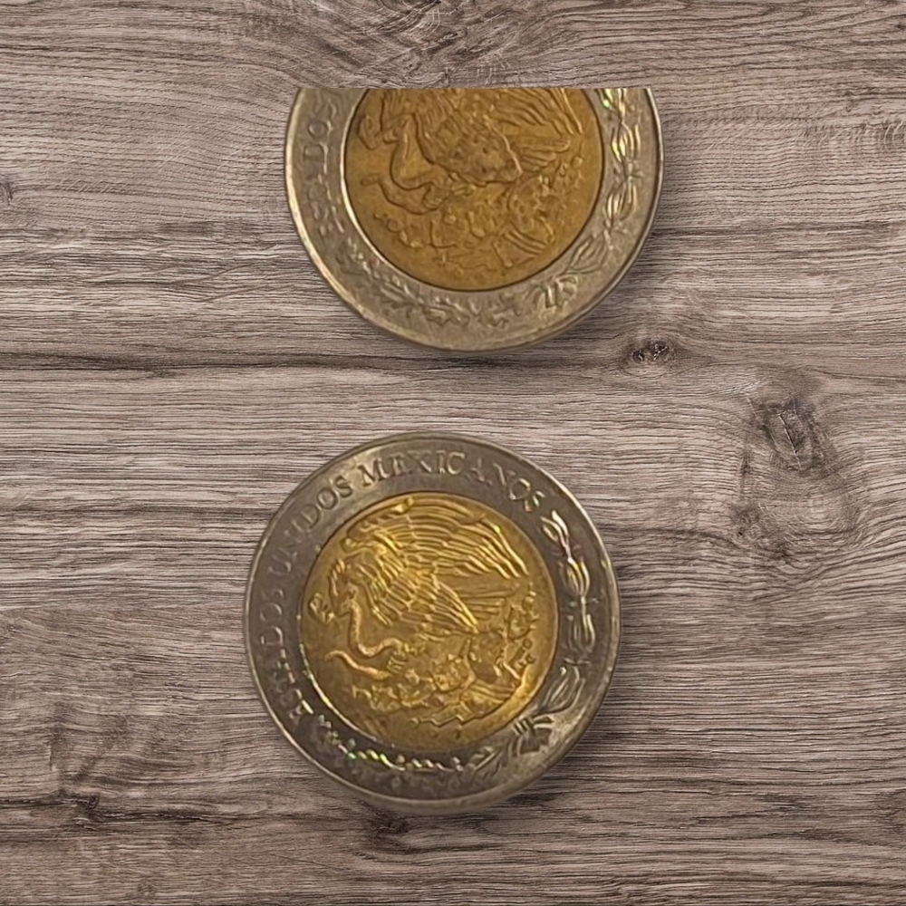 Two-Tone Coin Set - 2 $2 PESOS - MEXICO - Picture 2 of 5